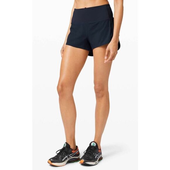 LULULEMON ATHLETICA Speed Up Short High-Rise '2.5" in True Navy Size 12